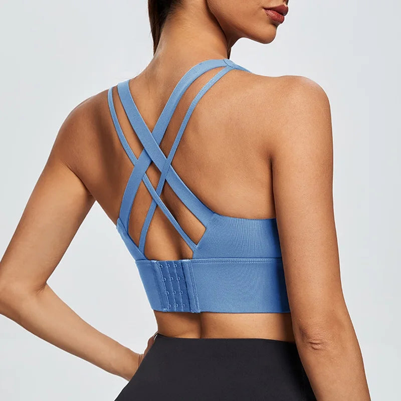 Shockproof Hidden-Back Sports Bra