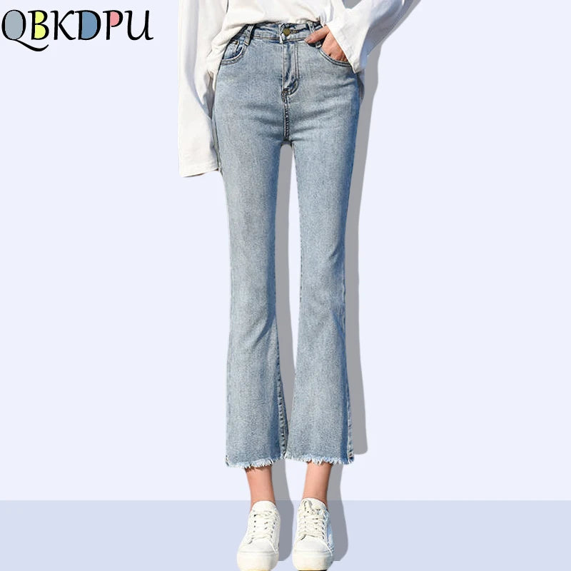 High-Waist Stretch Flare Jeans