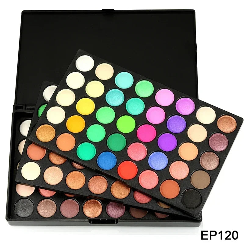 120-Color Glitter Eyeshadow Palette