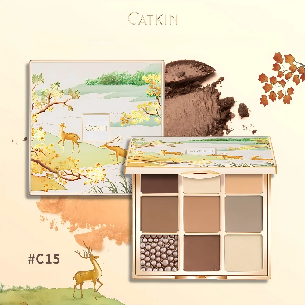 Nine-Color Pigmented Eyeshadow Palette